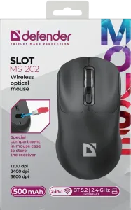 Defender - Bezdrátová optická myš Slot MS-202