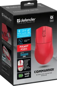 Defender - Bezdrátová herní myš Commander GM-511
