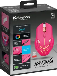 Defender - Bezdrátová herní myš Katana GM-511