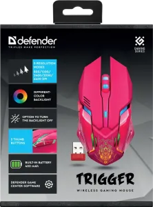 Defender - Bezdrátová herní myš Trigger GM-934