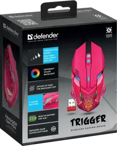 Defender - Bezdrátová herní myš Trigger GM-934