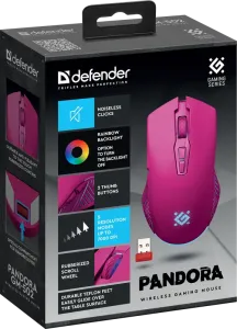 Defender - Bezdrátová herní myš Pandora GM-502