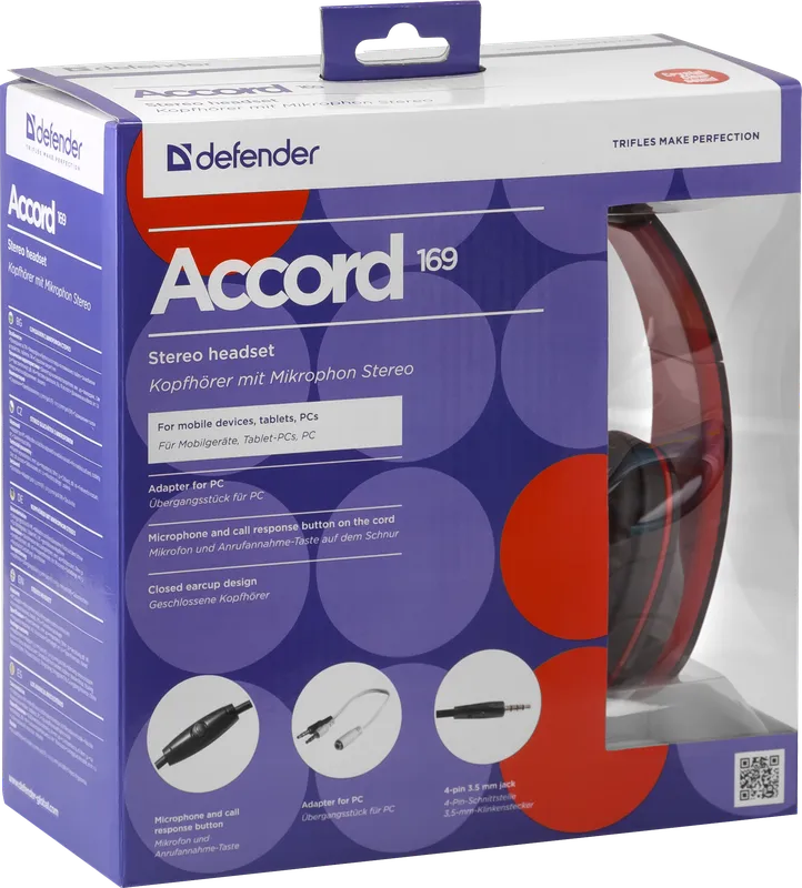 Defender - Headset pro mobilní zařízení Accord-169