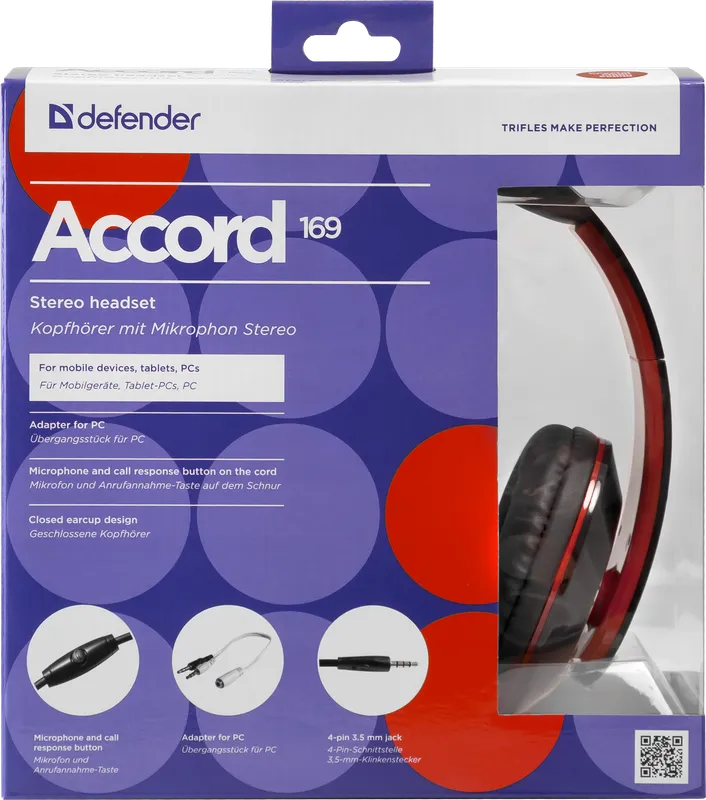 Defender - Headset pro mobilní zařízení Accord-169