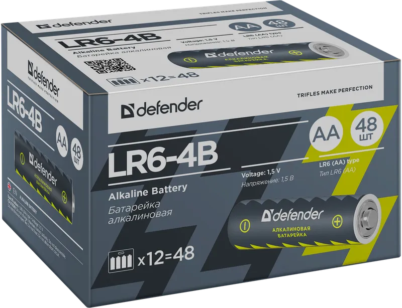 Defender - Alkalická baterie LR6-4B