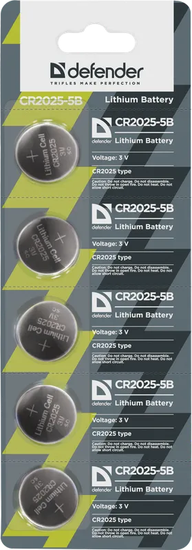 Defender - Lithiová baterie CR2025-5B