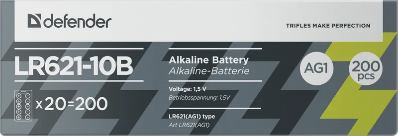 Defender - Alkalická baterie LR621-10B