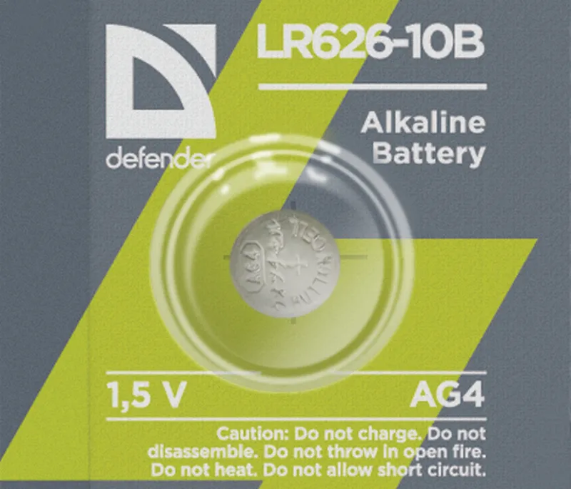 Defender - Alkalická baterie LR626-10B