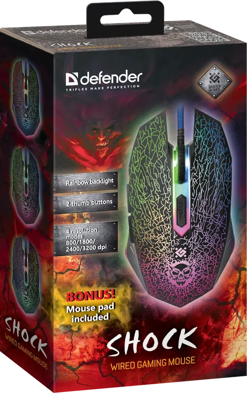 Defender - Kabelová herní myš Shock GM-110L