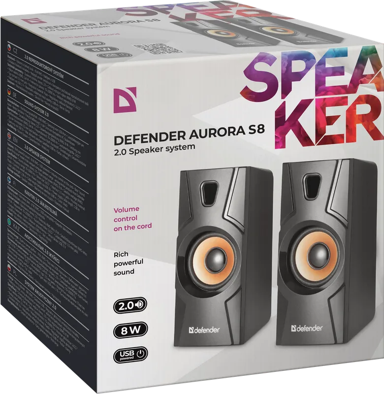Defender - Systém reproduktorů 2.0 Aurora S8