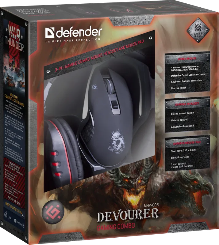 Defender - Herní kombo Devourer MHP-006