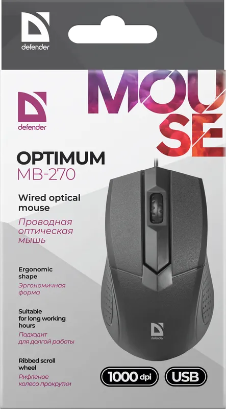 Defender - Kabelová optická myš Optimum MB-270