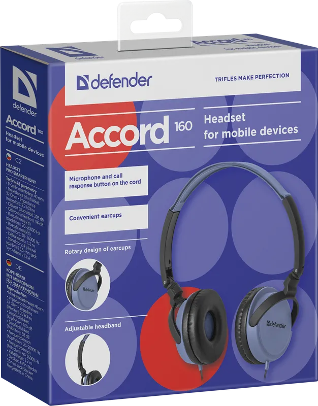 Defender - Headset pro mobilní zařízení Accord 160