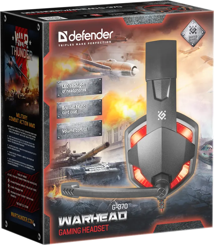 Defender - Herní sluchátka Warhead G-370