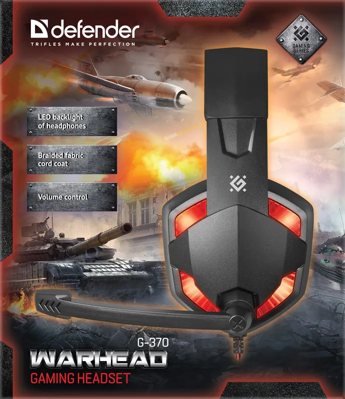 Defender - Herní sluchátka Warhead G-370