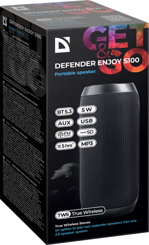 Defender - Přenosný reproduktor Enjoy S100
