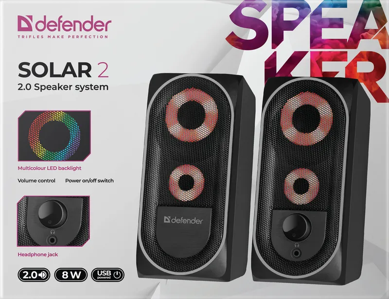 Defender - Systém reproduktorů 2.0 Solar 2