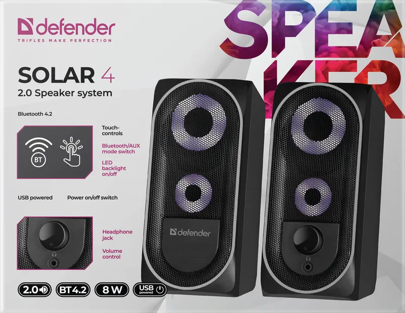 Defender - Systém reproduktorů 2.0 Solar 4