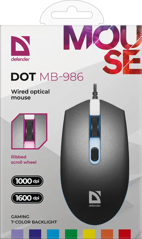 Defender - Kabelová optická myš Dot MB-986
