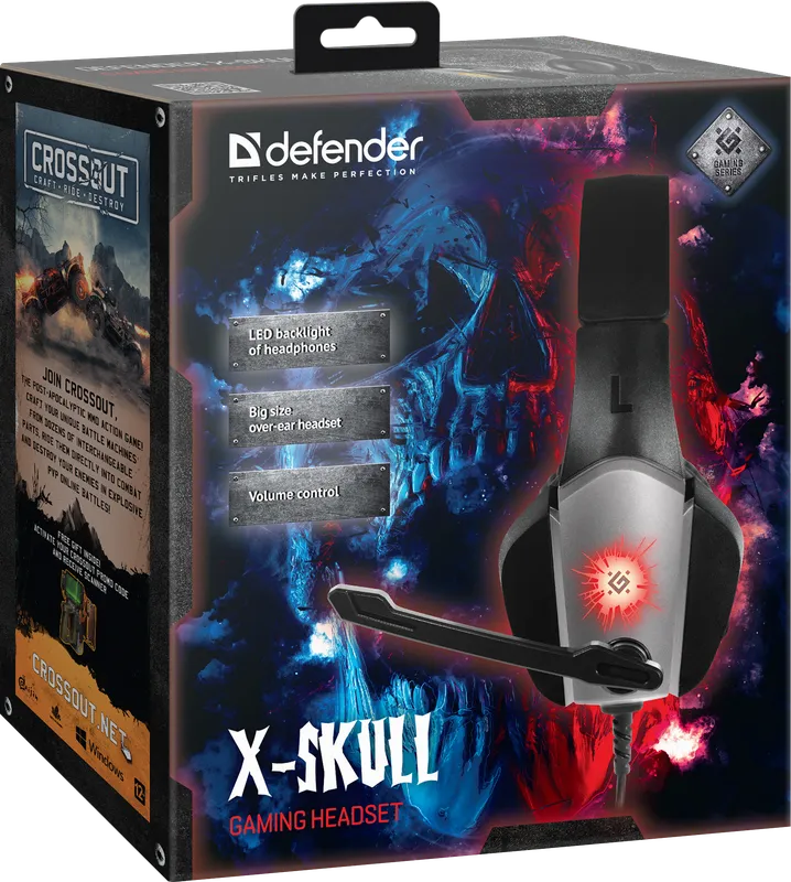 Defender - Herní sluchátka X-Skull