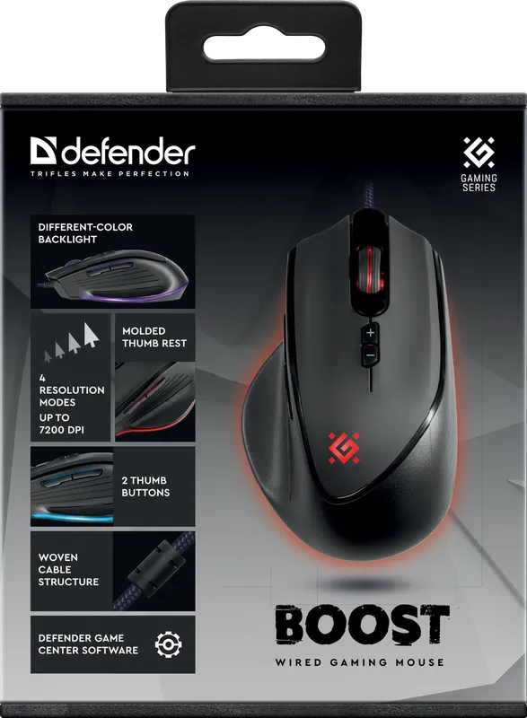 Defender - Kabelová herní myš Boost GM-708L