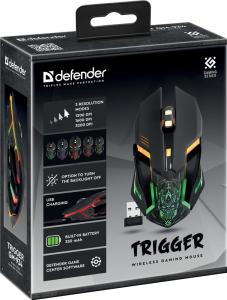 Defender - Bezdrátová herní myš Trigger GM-934