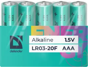 Defender - Alkalická baterie LR03-20F