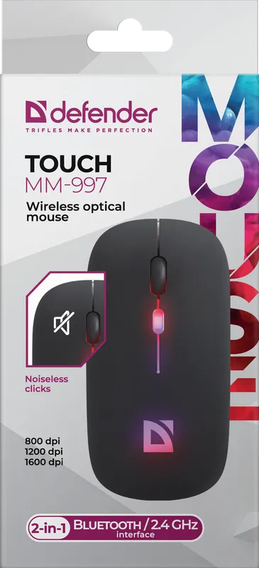 Defender - Bezdrátová optická myš Touch MM-997