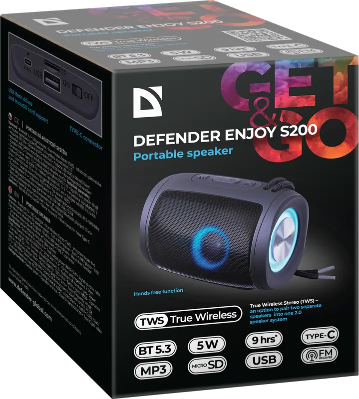 Defender - Přenosný reproduktor Enjoy S200