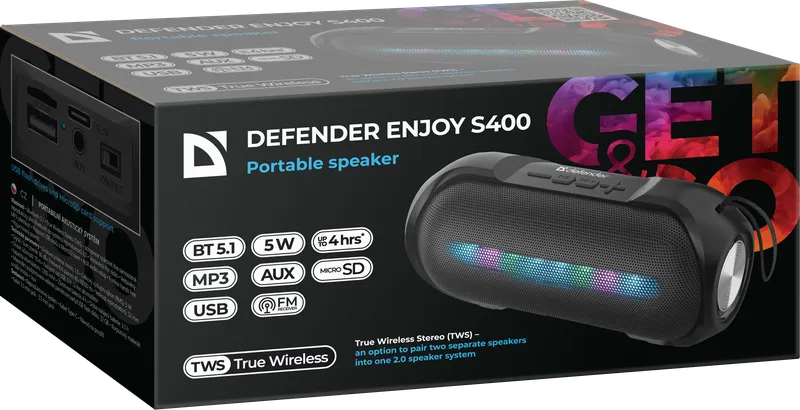 Defender - Přenosný reproduktor Enjoy S400